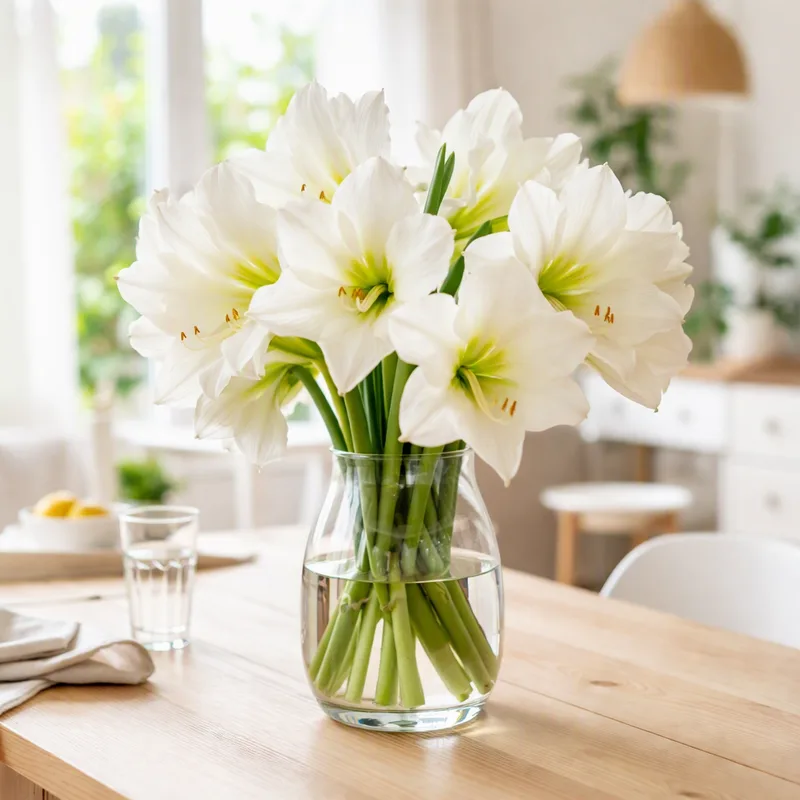 Witte amaryllis - afbeelding 2
