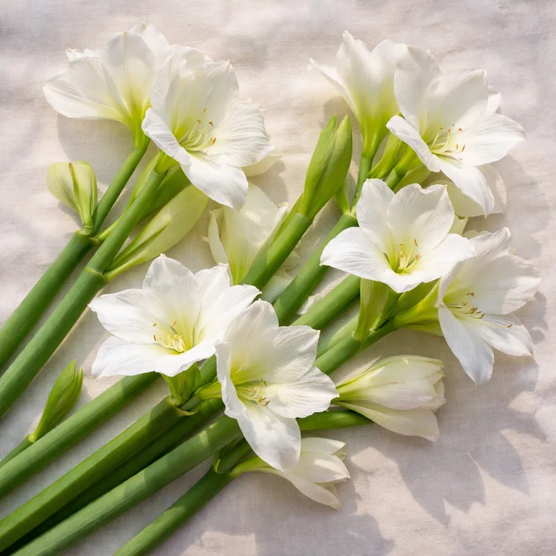 Witte amaryllis - afbeelding 4