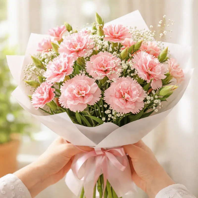 Roze anjer - afbeelding 3