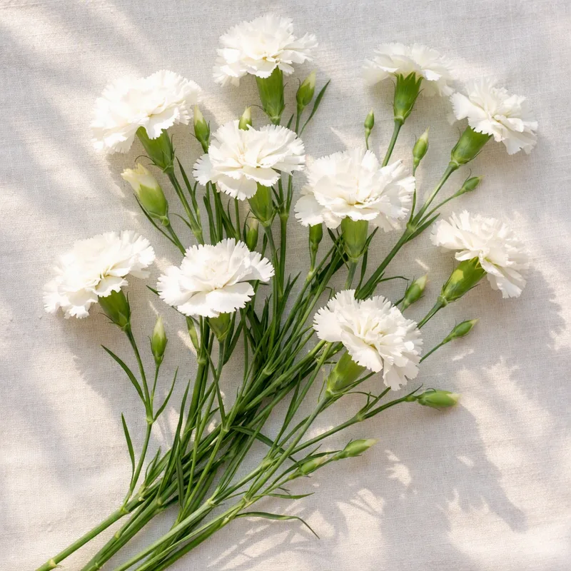 Witte anjer - afbeelding 4