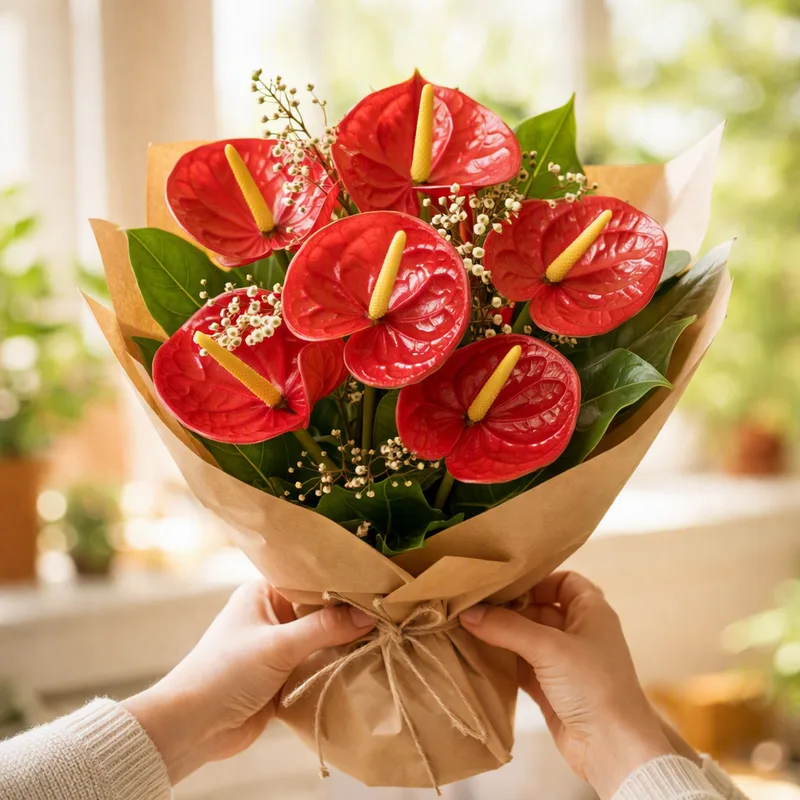 Anthurium rouge - image 3