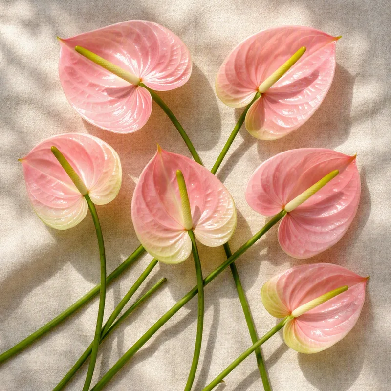 Roze anthurium - afbeelding 4