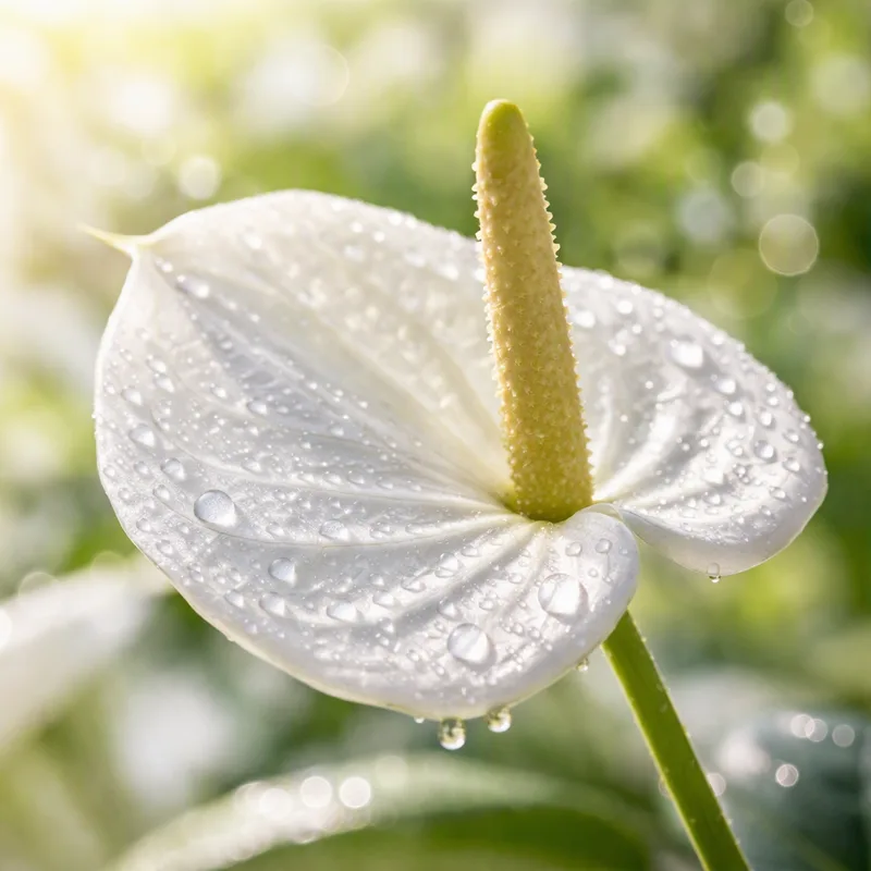Witte anthurium - afbeelding 1