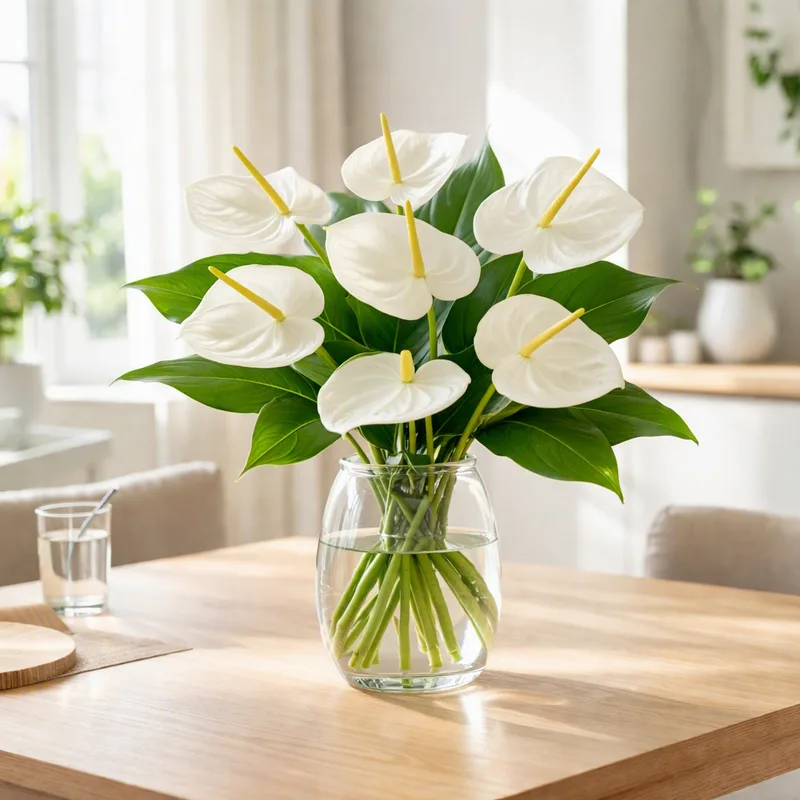 Witte anthurium - afbeelding 2