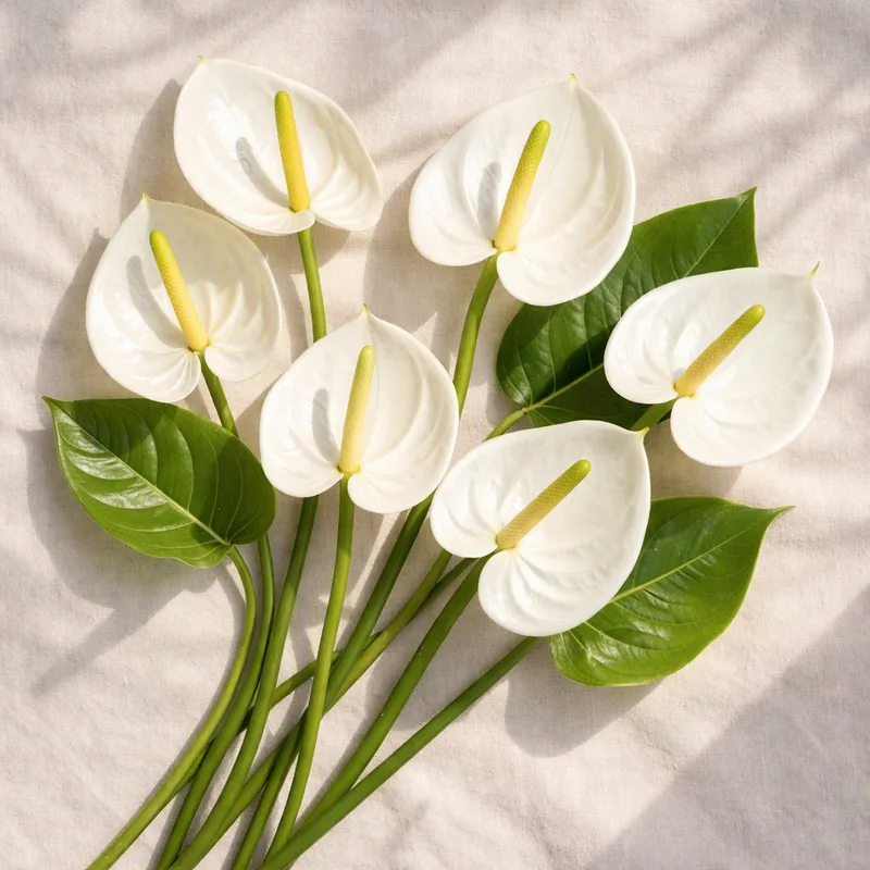 Witte anthurium - afbeelding 4