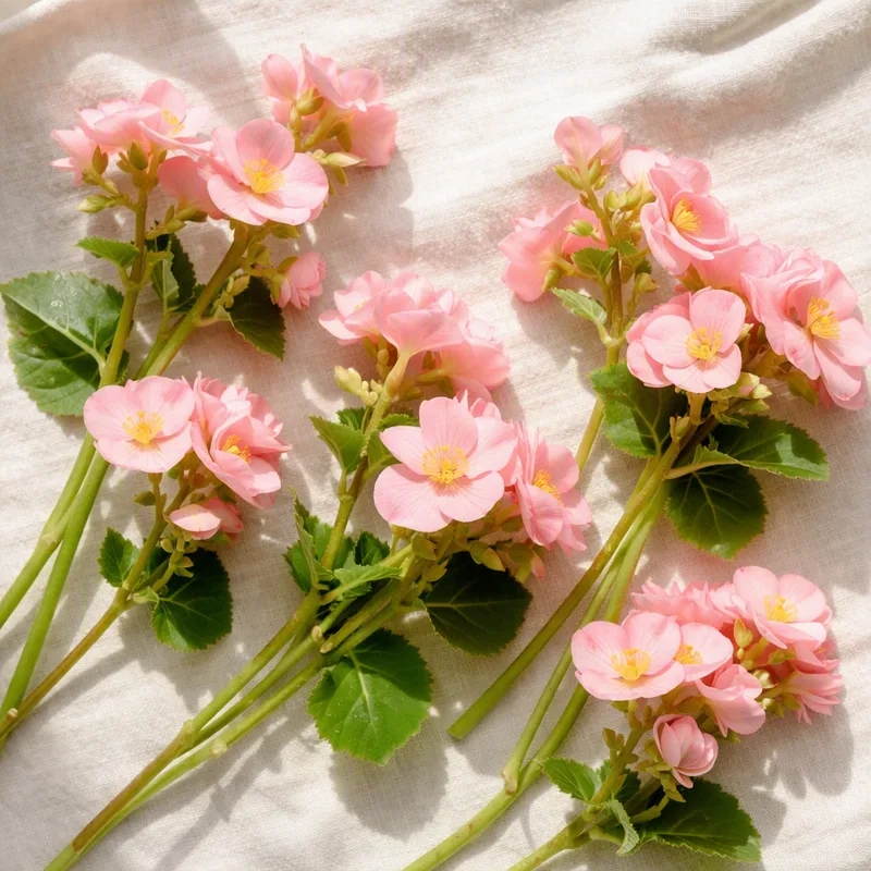Roze begonia - afbeelding 4