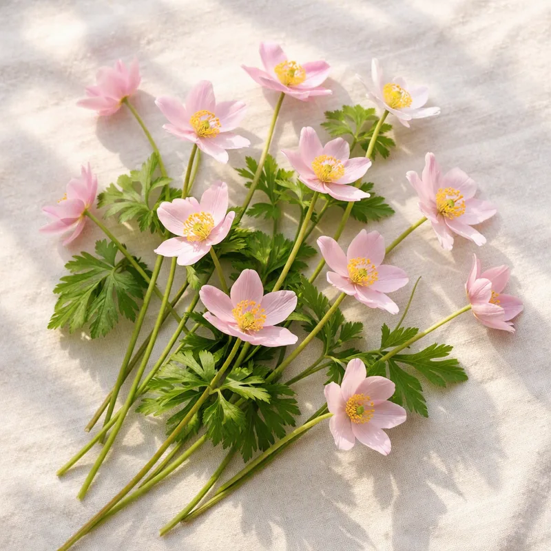 Anémone des bois rose - image 4
