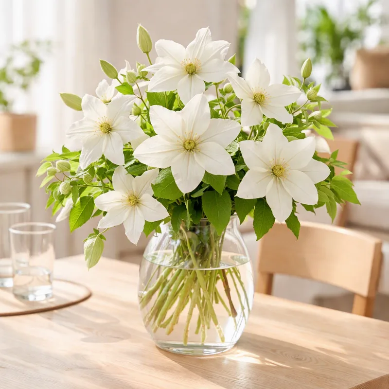 Witte clematis - afbeelding 2