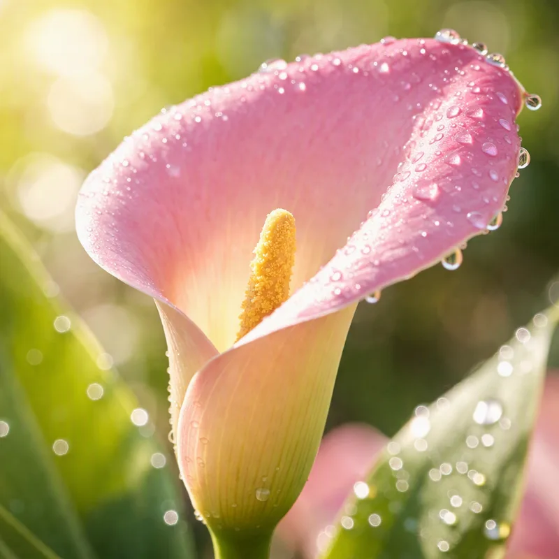 Roze calla - afbeelding 1