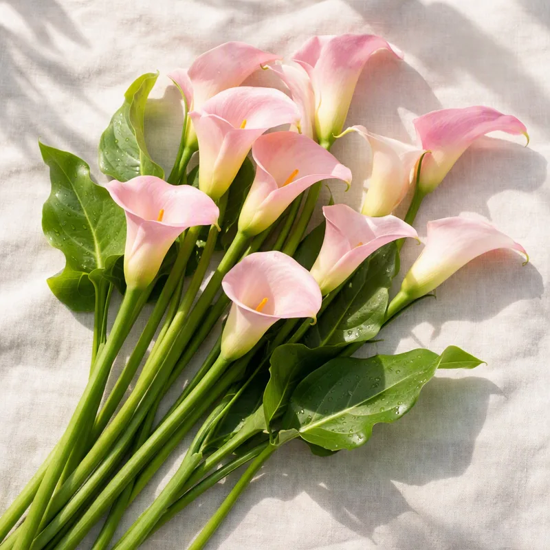 Roze calla - afbeelding 4