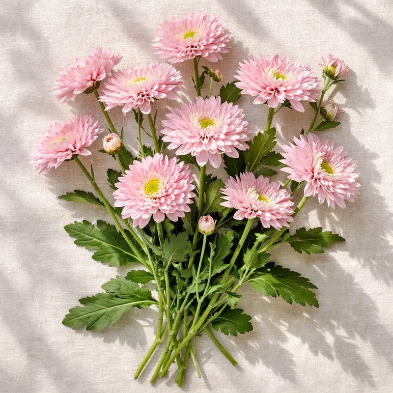 Roze chrysant - afbeelding 4