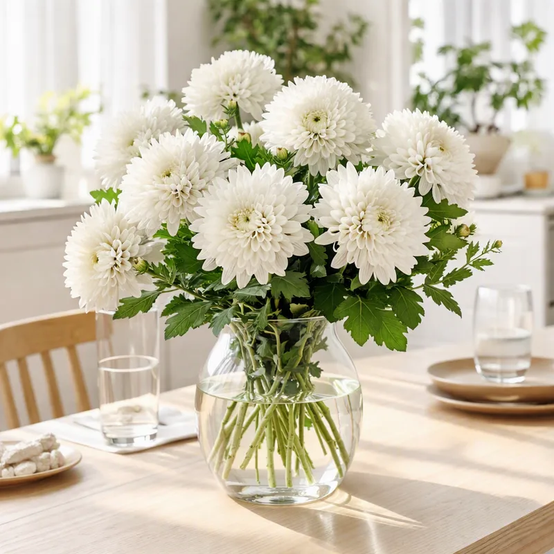 Chrysanthème blanc - image 2