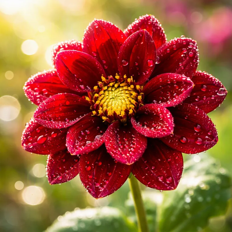 Fleurs d’automne - dahlia, tournesol, chrysanthème