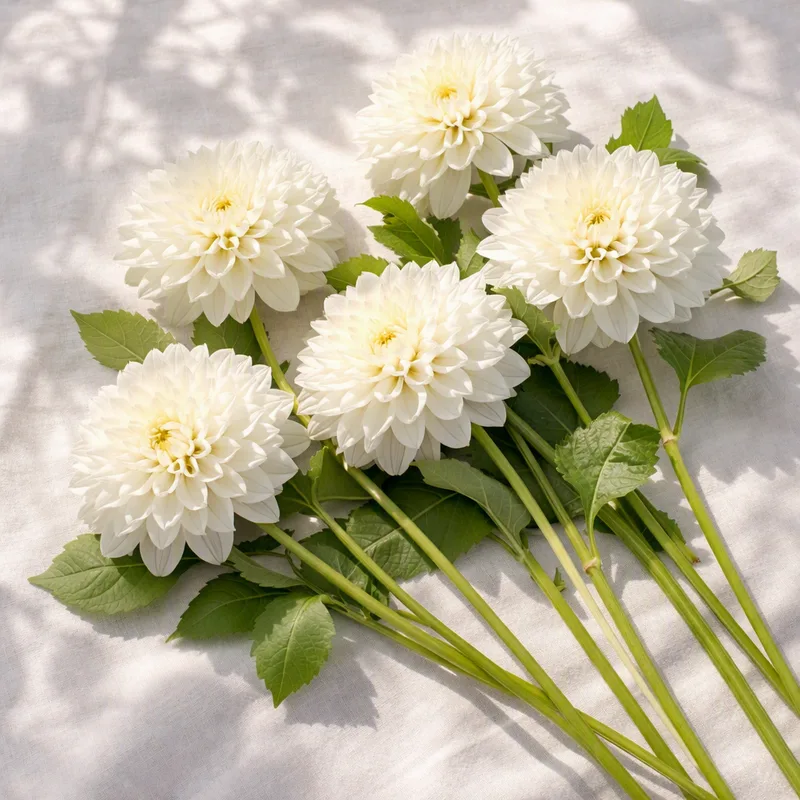 Witte dahlia - afbeelding 4