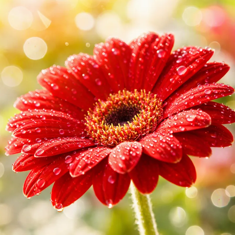 Rode gerbera - afbeelding 1