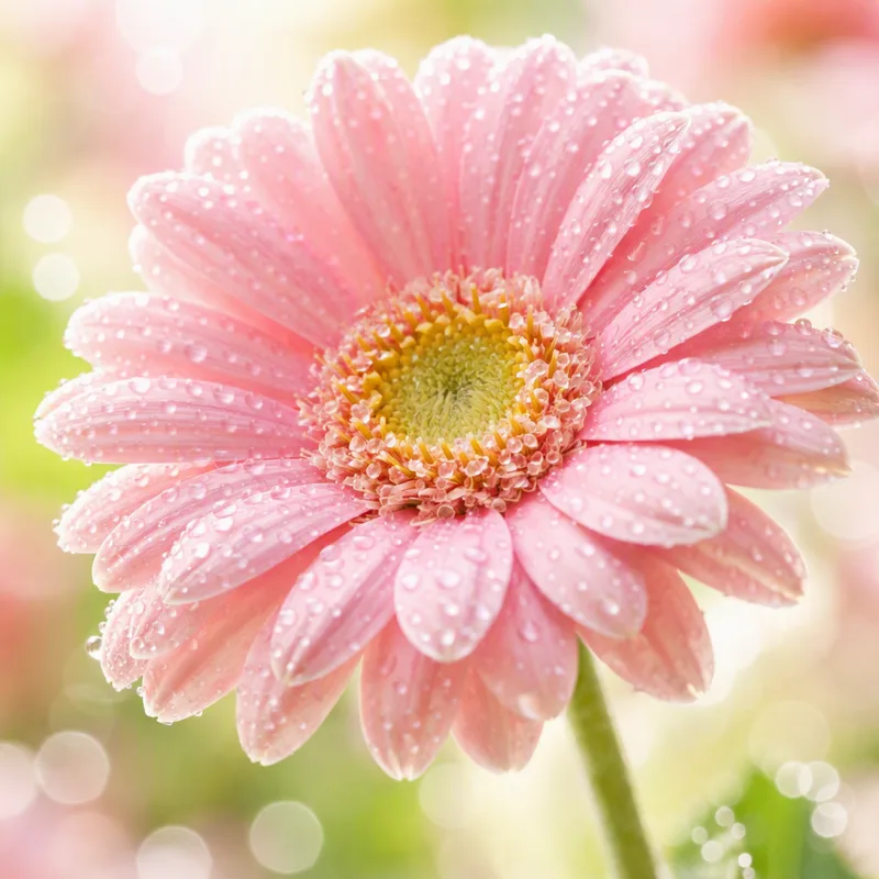 Roze gerbera - afbeelding 1