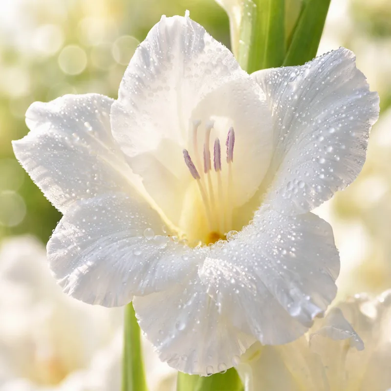 Witte gladiool - afbeelding 1