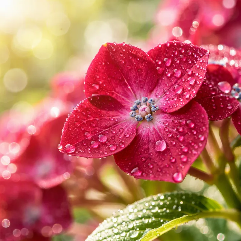 Hortensia rouge - image 1