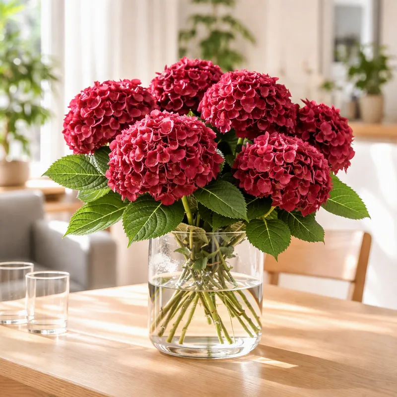 Hortensia rouge - image 2