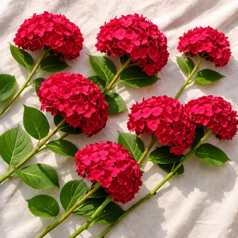 Hortensia rouge - image 4