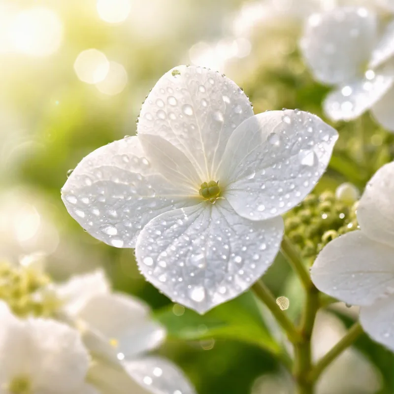 Witte hortensia - afbeelding 1