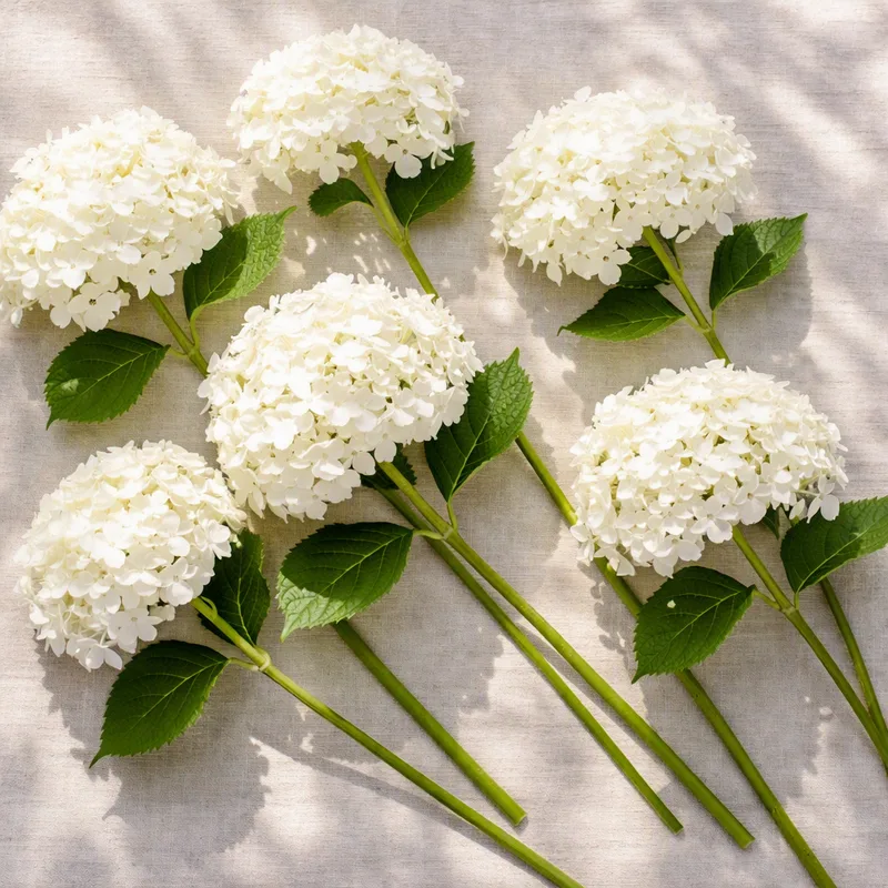 Witte hortensia - afbeelding 4