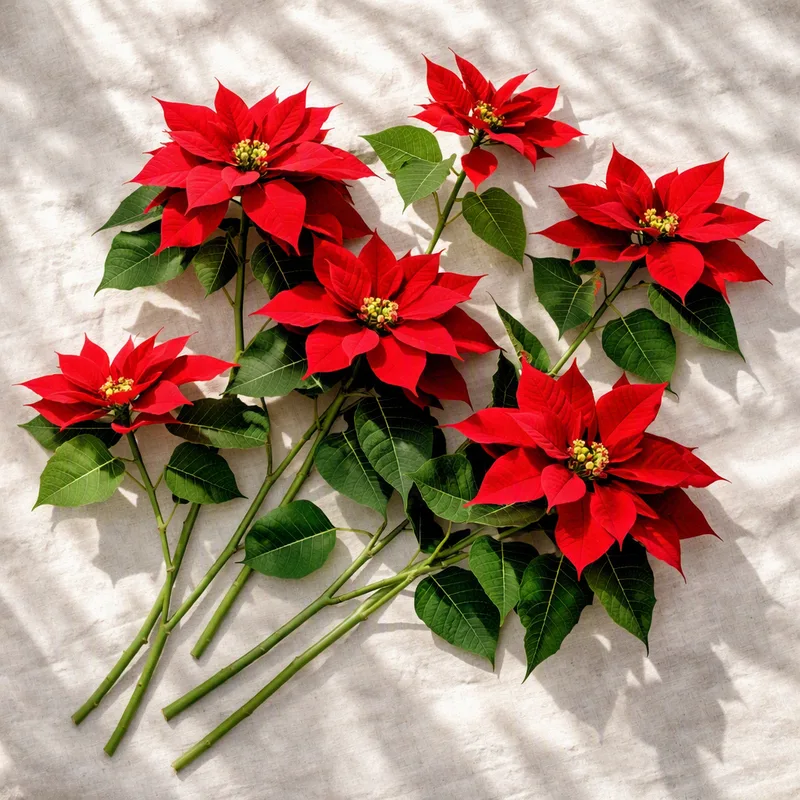Poinsettia rouge - image 4