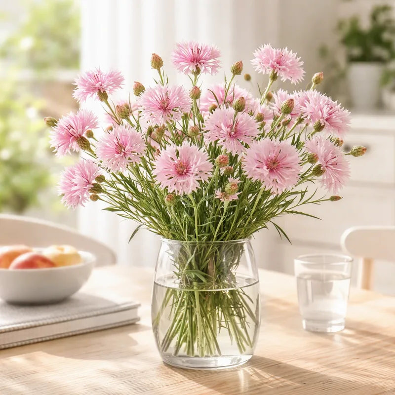 Roze korenbloem - afbeelding 2