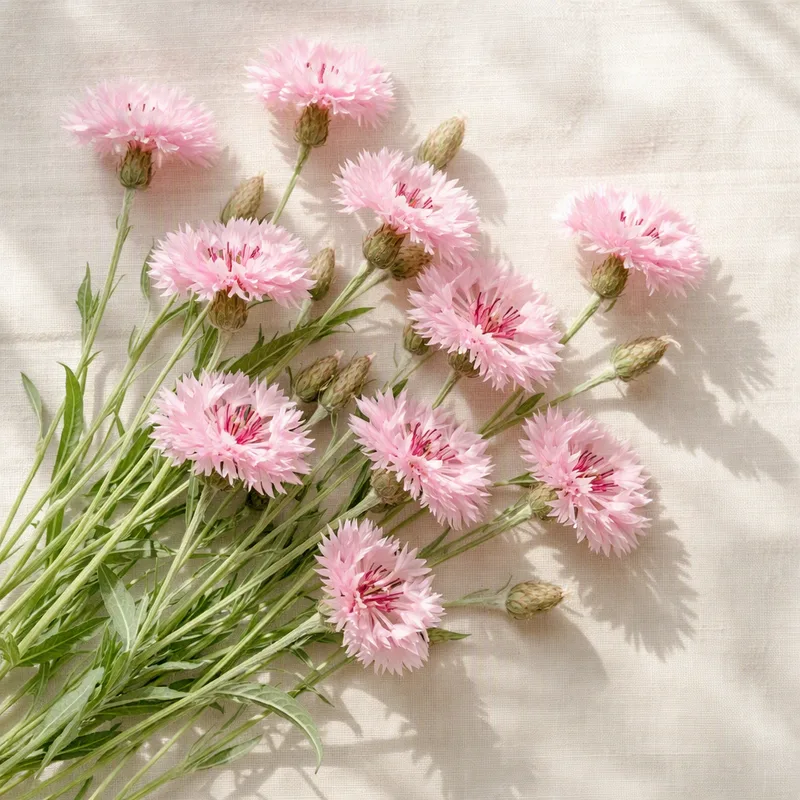 Roze korenbloem - afbeelding 4