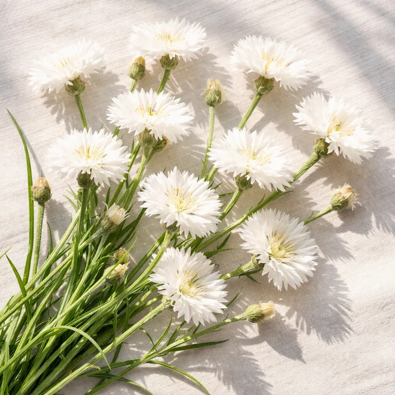Witte korenbloem - afbeelding 4