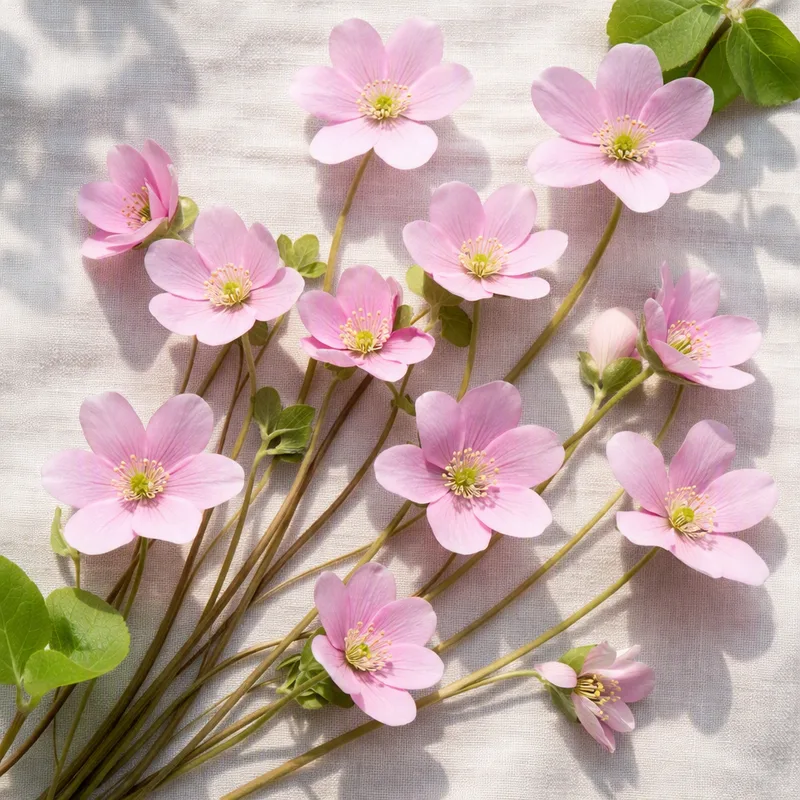 Roze blauwe anemoon - afbeelding 4