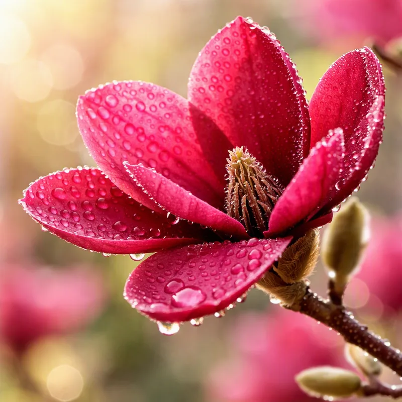 Magnolia rouge - image 1