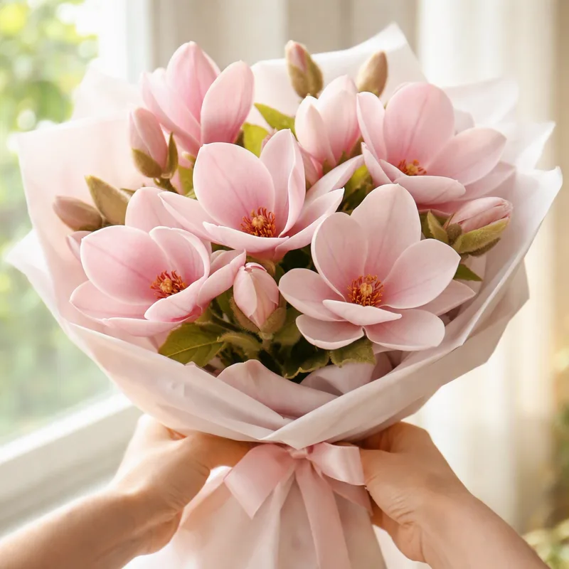 Roze magnolia - afbeelding 3