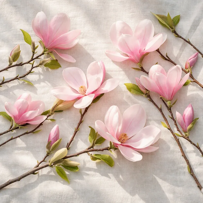 Roze magnolia - afbeelding 4