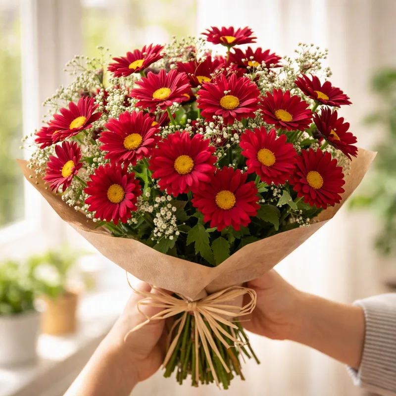 Rode margriet - afbeelding 3