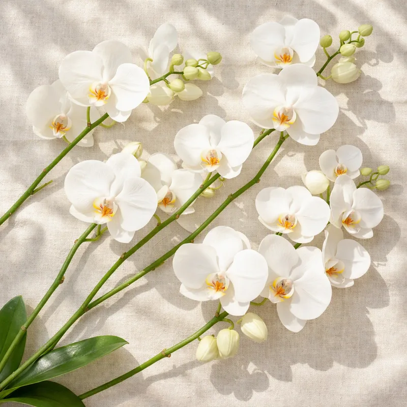 Witte bruidsorchidee - afbeelding 4