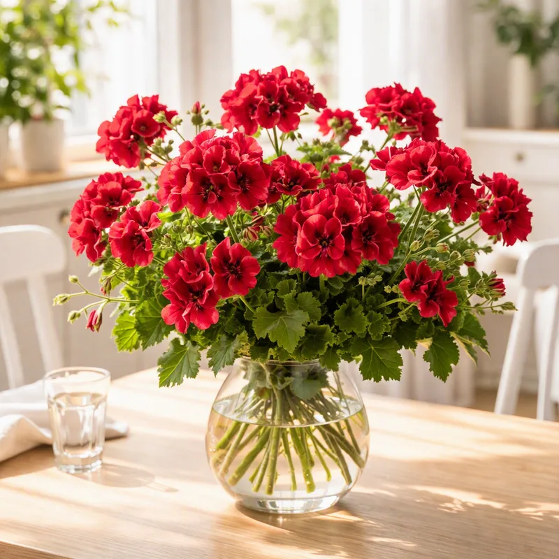 Rode geranium - afbeelding 2