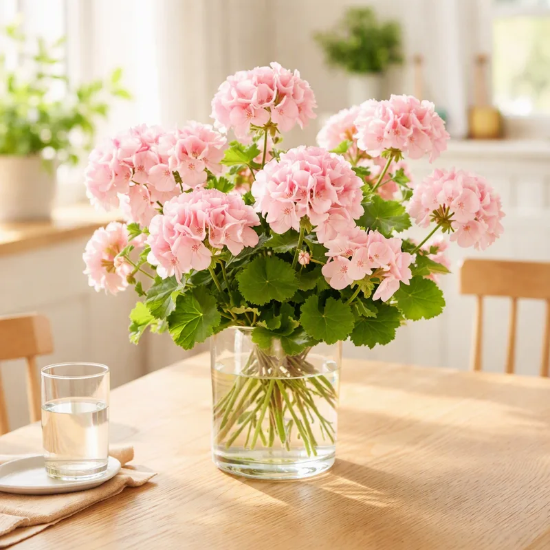 Roze geranium - afbeelding 2