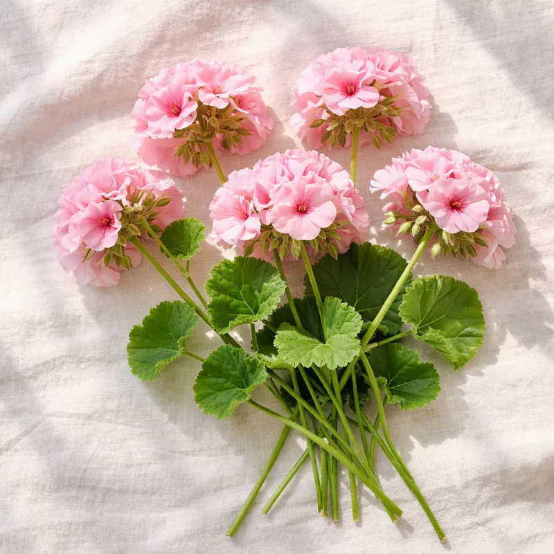 Roze geranium - afbeelding 4