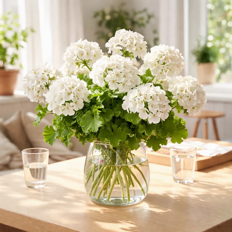 Witte geranium - afbeelding 2