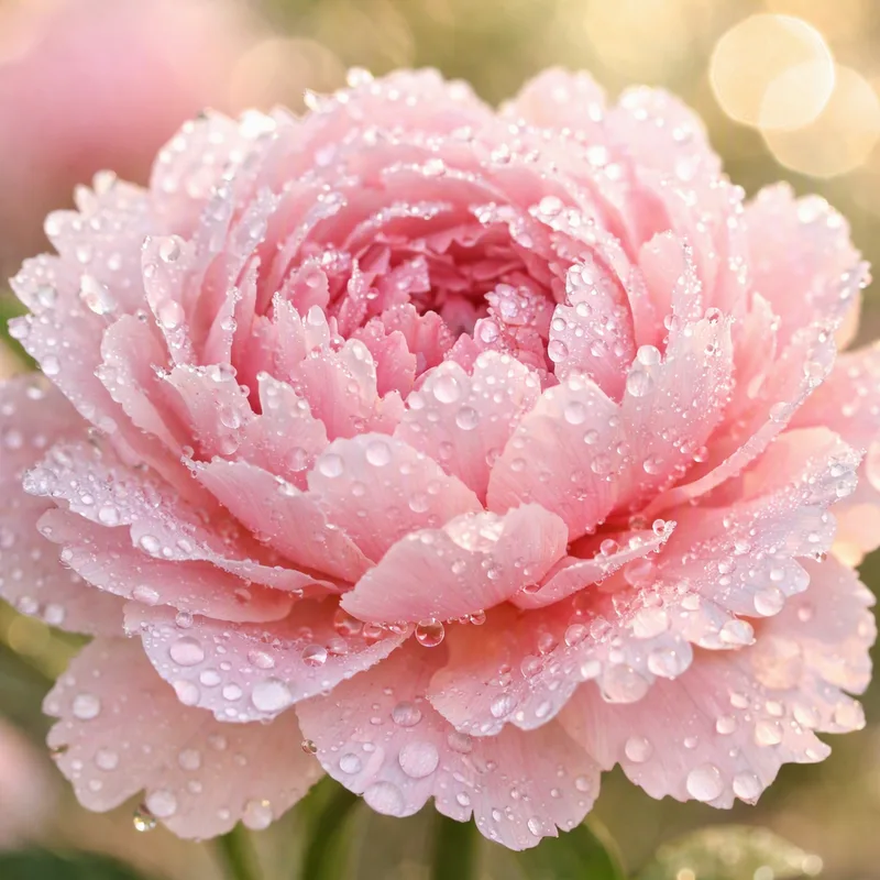 Roze pioenroos