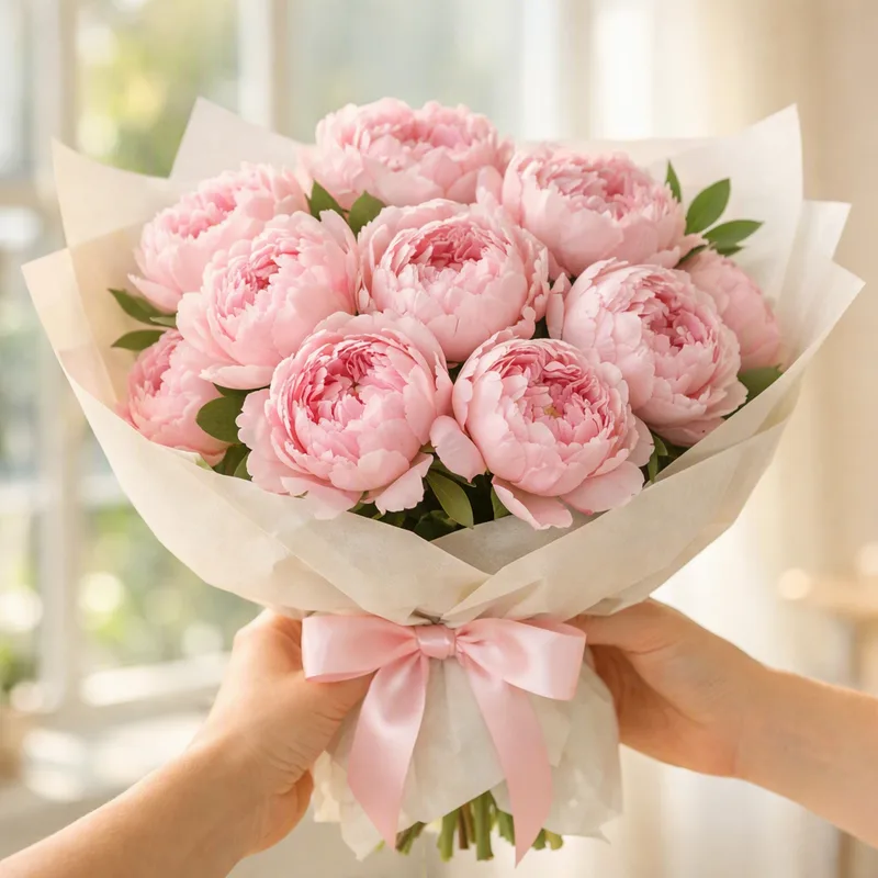Roze pioenroos - afbeelding 3