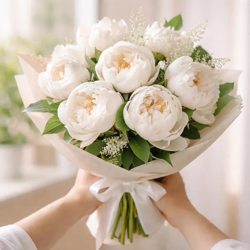 Pivoine blanche - image 3