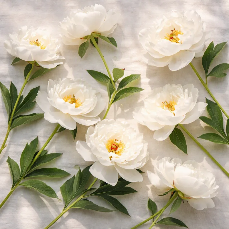 Pivoine blanche - image 4