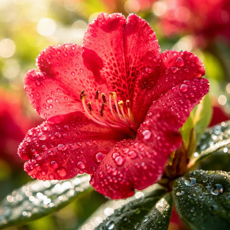 Rhododendron rouge - image 1