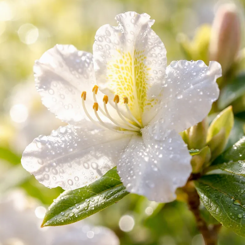 Witte rododendron - afbeelding 1