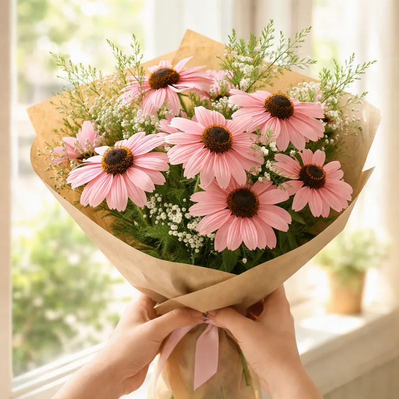 Roze rudbeckia - afbeelding 3