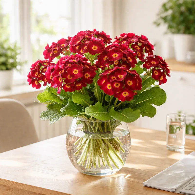 Rode primula - afbeelding 2