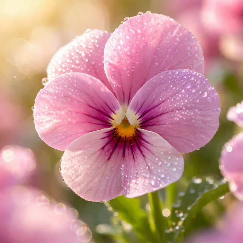 Roze tuinviooltje - afbeelding 1