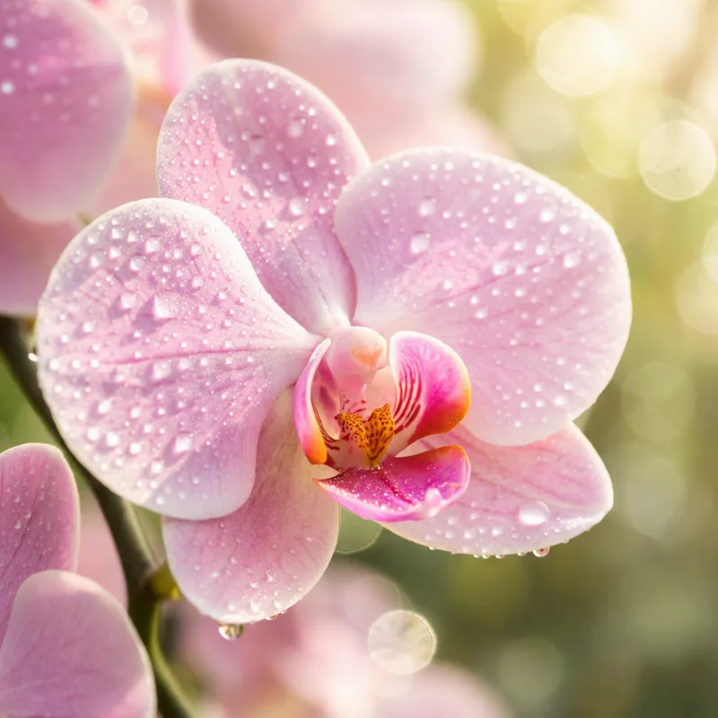 Roze vlinderorchidee - afbeelding 1